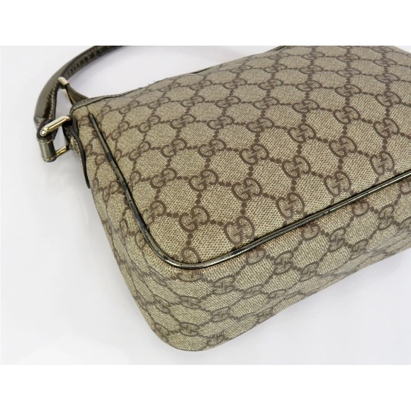 Gucci Beige and Olive Shoulder Bag - Picture 6 of 16